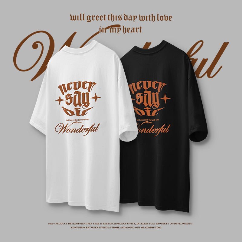 COTTON FOAM LETTER PRINT T-SHIRT 2510S23