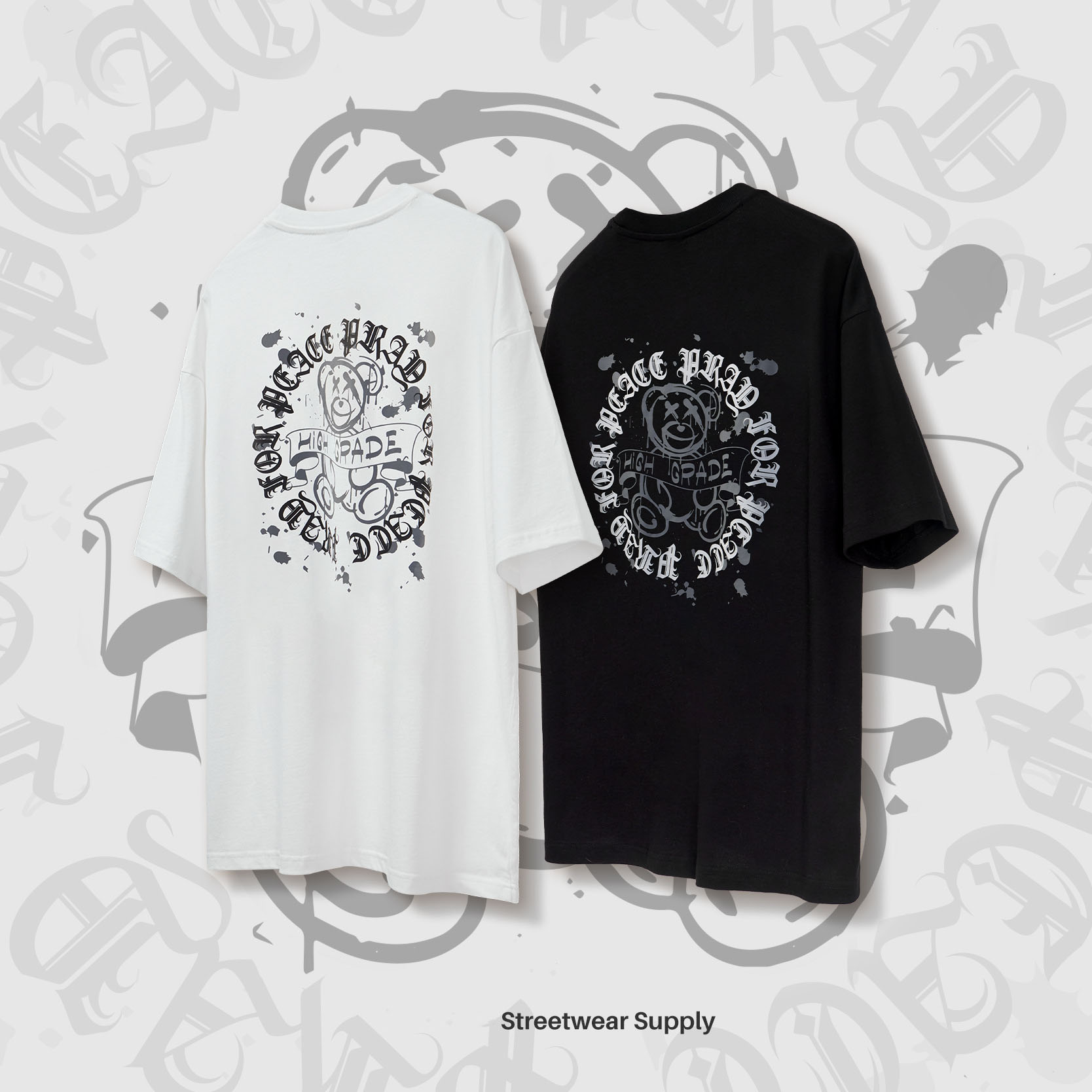 Font funny bear T-shirt 2509S23