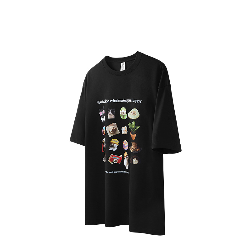 Fun kitten print T-shirt 2552S23