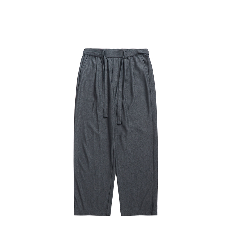 Loose casual men's trousers with streamers 12154S23