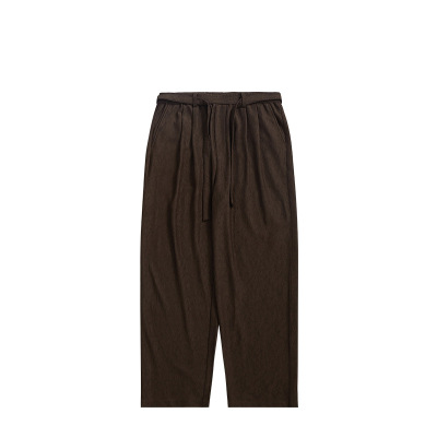 Loose casual men's trousers with streamers 12154S23