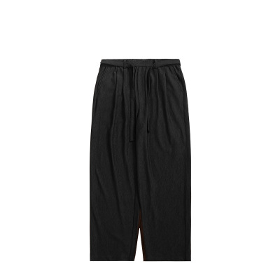 Loose casual men's trousers with streamers 12154S23