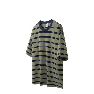 Loose stand-up cotton short sleeves 2487S23