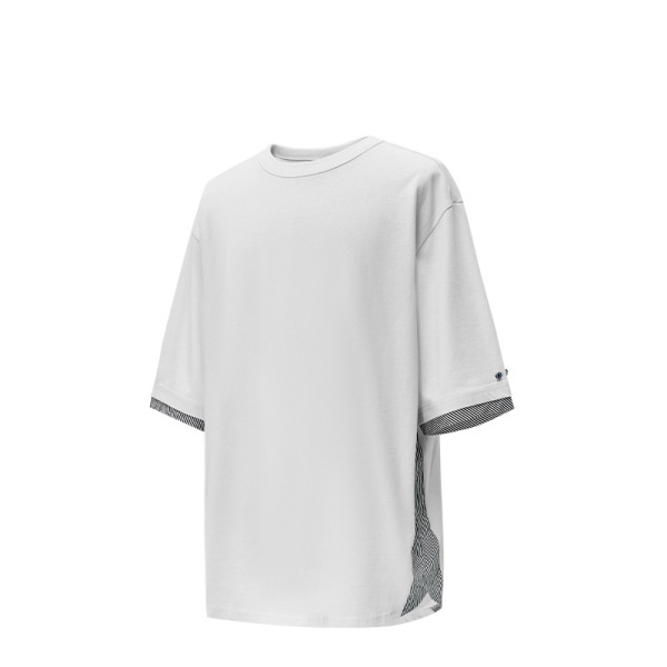 paneled bubble check T-shirt 2482S23