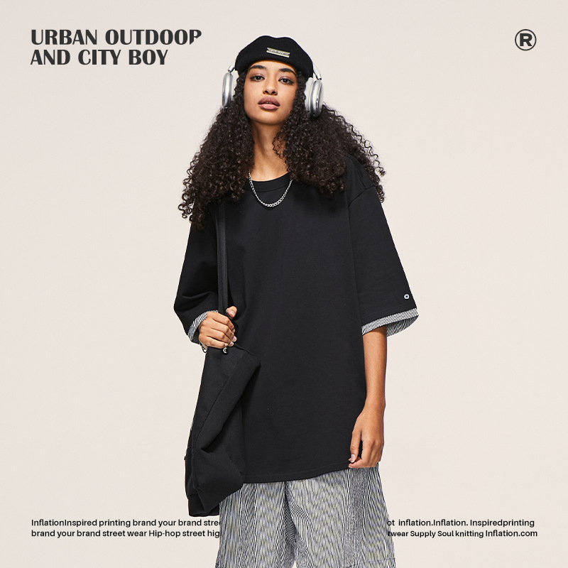 paneled bubble check T-shirt 2482S23