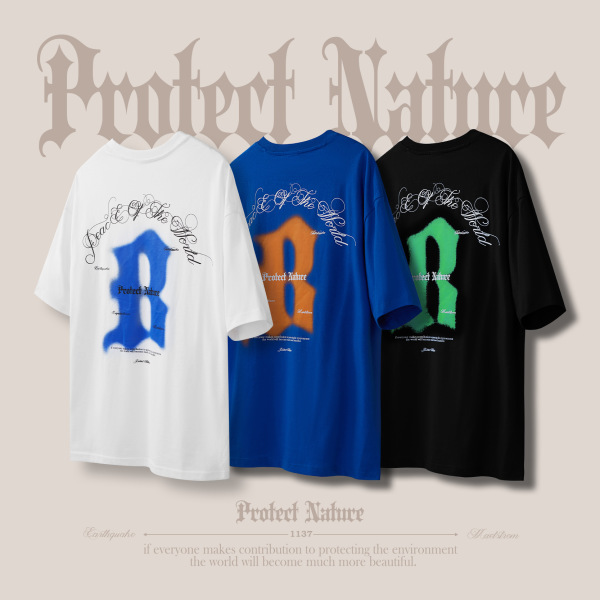 Phantom Contrast Gothic Lettering Short Sleeve 2459S23