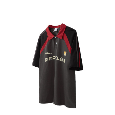 Retro sports color bump POLO short sleeve 2505S23