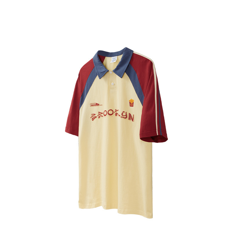 Retro sports color bump POLO short sleeve 2505S23