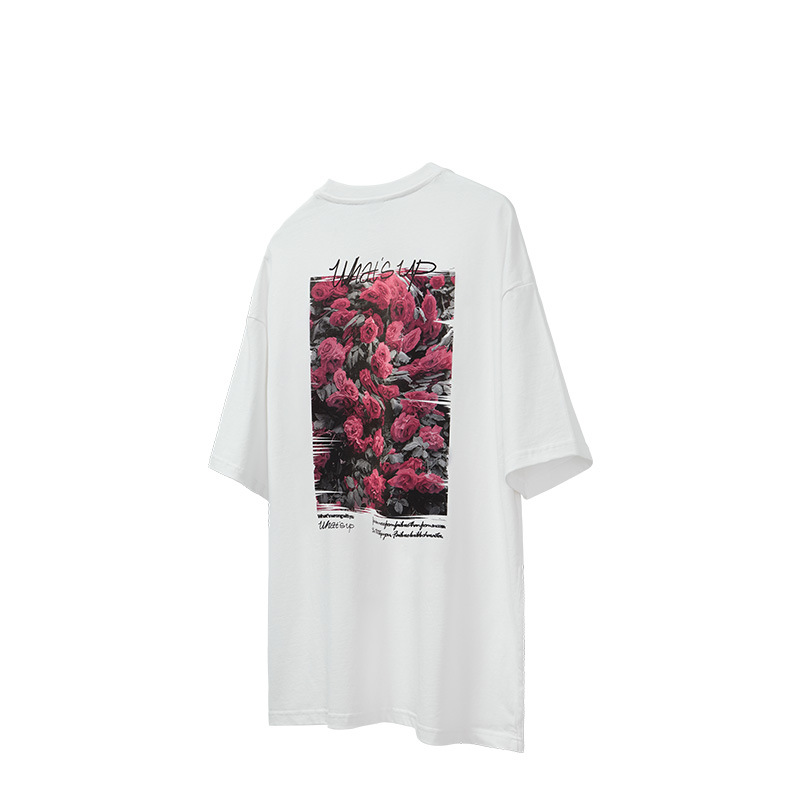 Rose floral print T-shirt 2530S23