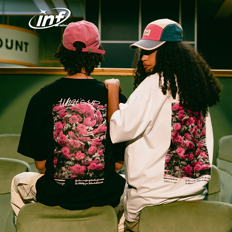 Rose floral print T-shirt 2530S23