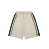 side striped fleece shorts 12214S23