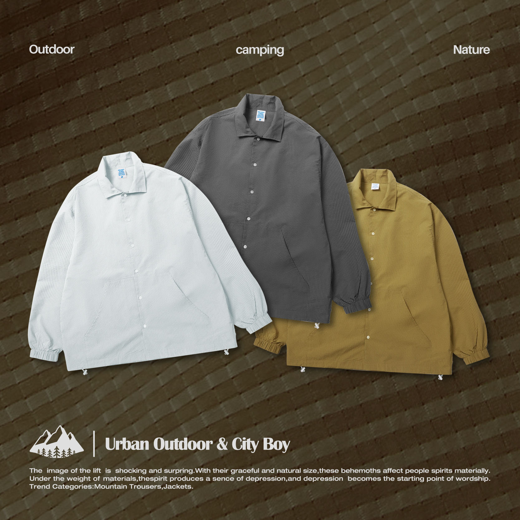 Solid seersucker checked coat 9059S23