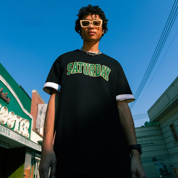 Summer oil painting flower cherub print T-shirt 2544S23