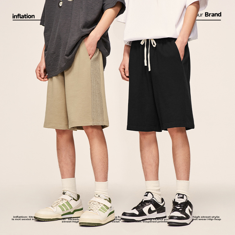 textured panel shorts 12144S23