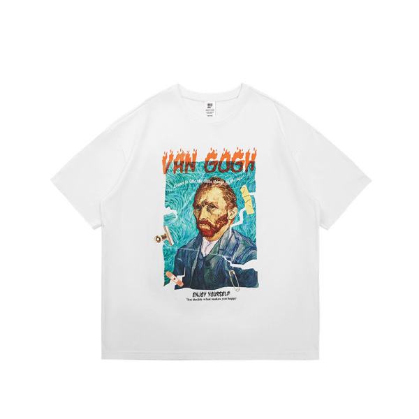 Van Gogh Oil Painting Printed T-shirt 2568S23