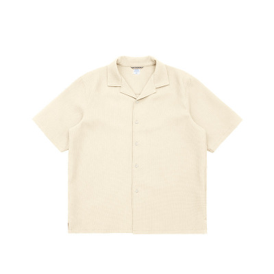Waffle Cuban Collar Shirt 9061S23