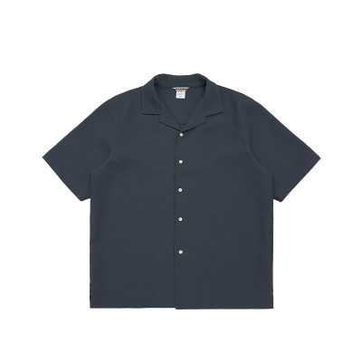 Waffle Cuban Collar Shirt 9061S23
