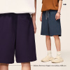 Waffle Japanese style casual solid color shorts 12159S23