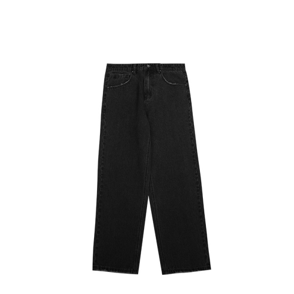 Washed loose wide-leg jeans 12146S23