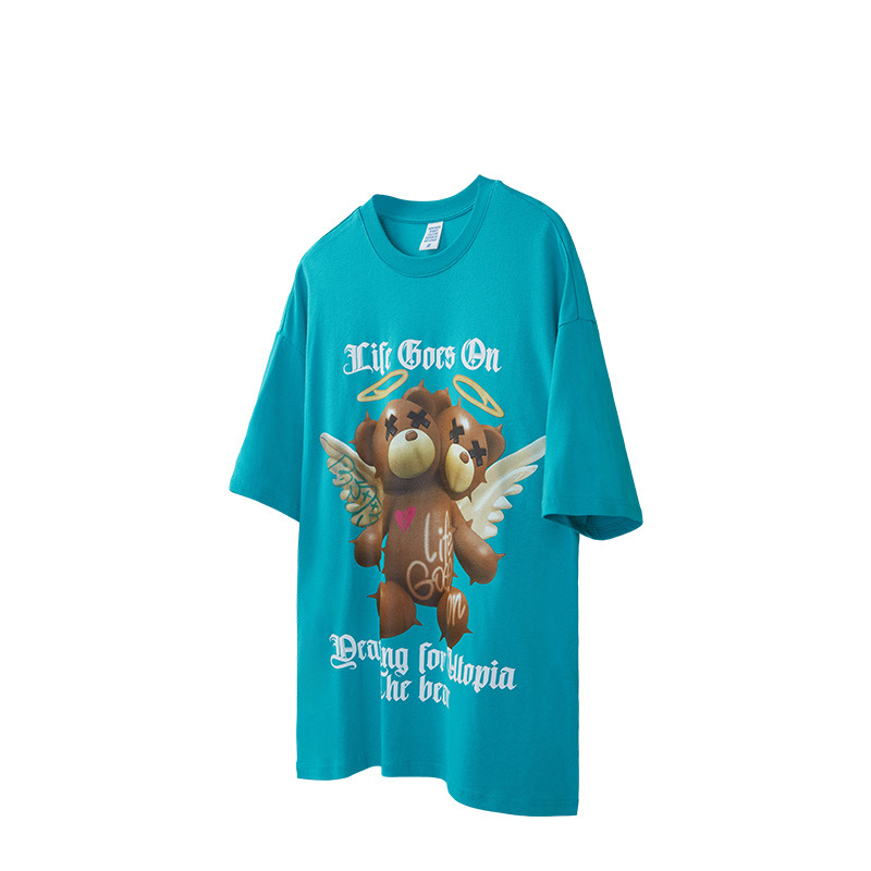 3D Angel Bear Short Sleeve T-Shirt 2559S23