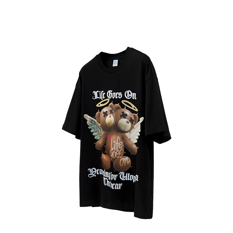 3D Angel Bear Short Sleeve T-Shirt 2559S23