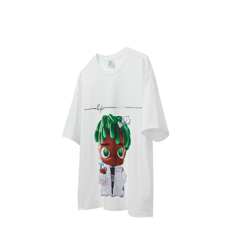 3D three-dimensional green algae head cartoon 2560S23