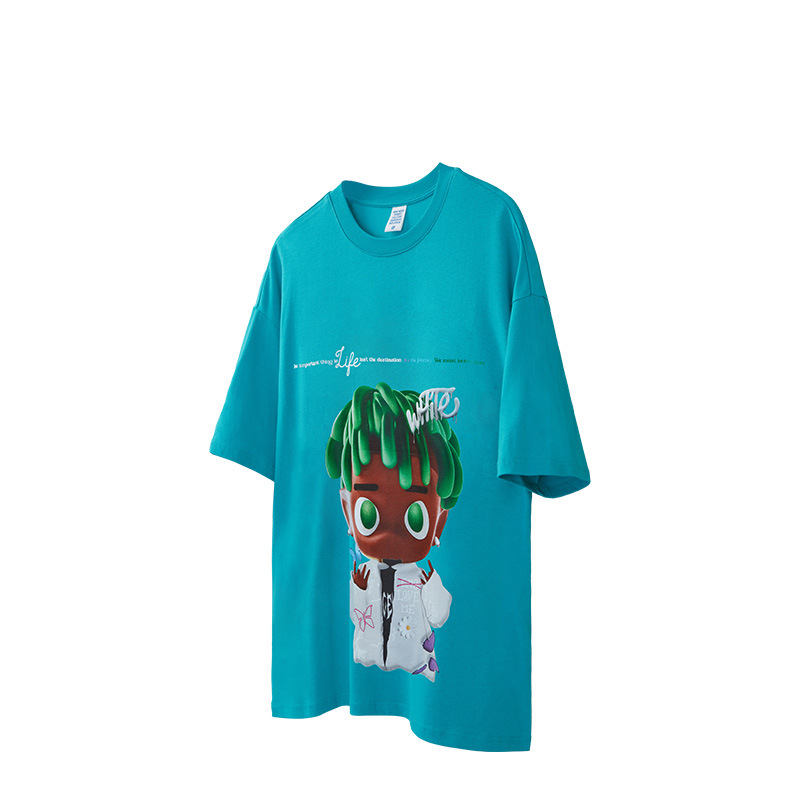 3D three-dimensional green algae head cartoon 2560S23