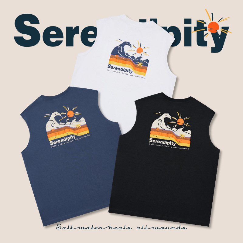 Beach Vacation Sleeveless Tank Top T-Shirt 4011S23