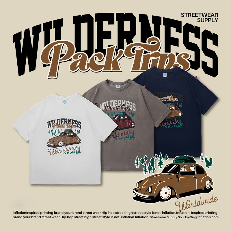 camping print T-shirt 2410S23