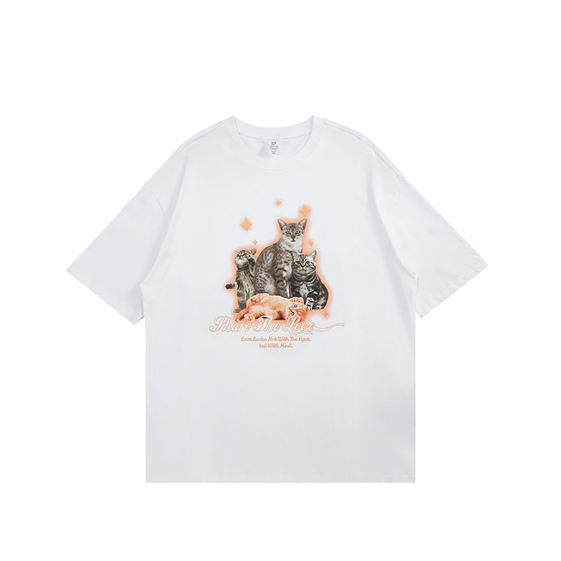 Catman Fun Print T-Shirt 2558S23