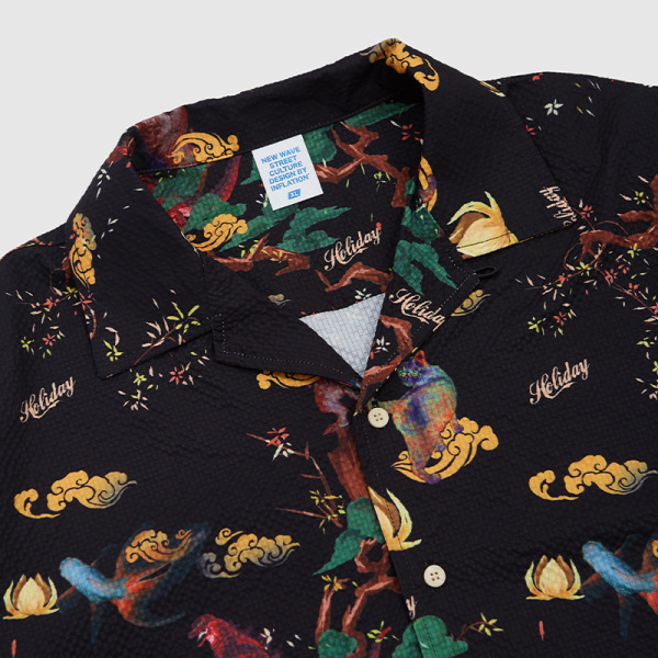 Chinese Cuban Collar Shirt 9054S23