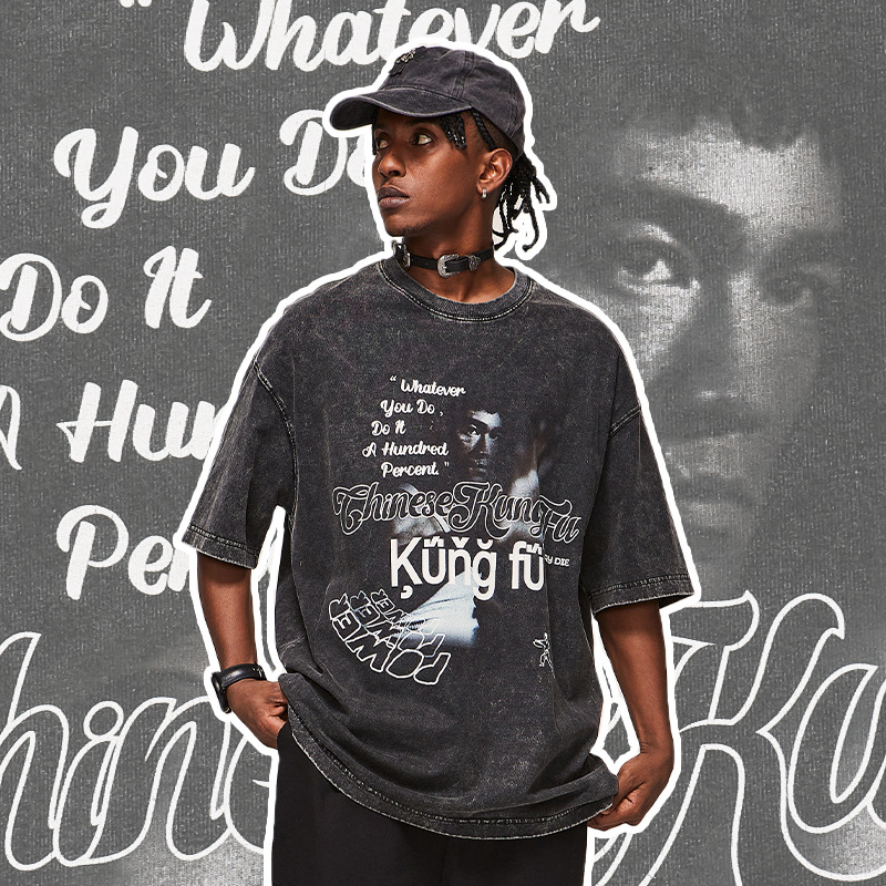 Chinese Kung Fu Bruce Lee T-shirt 2497S23