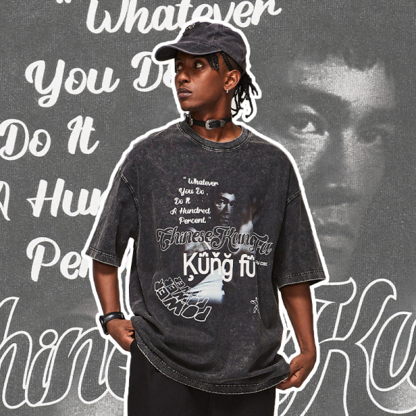 Chinese Kung Fu Bruce Lee T-shirt 2497S23