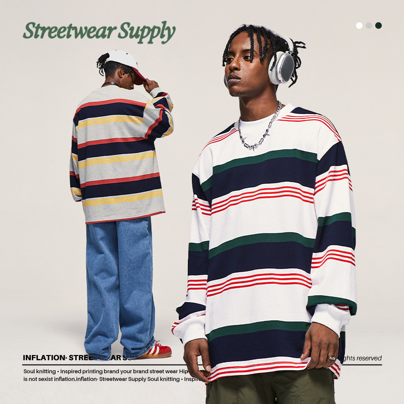 Contrast striped T-shirt 2483S23