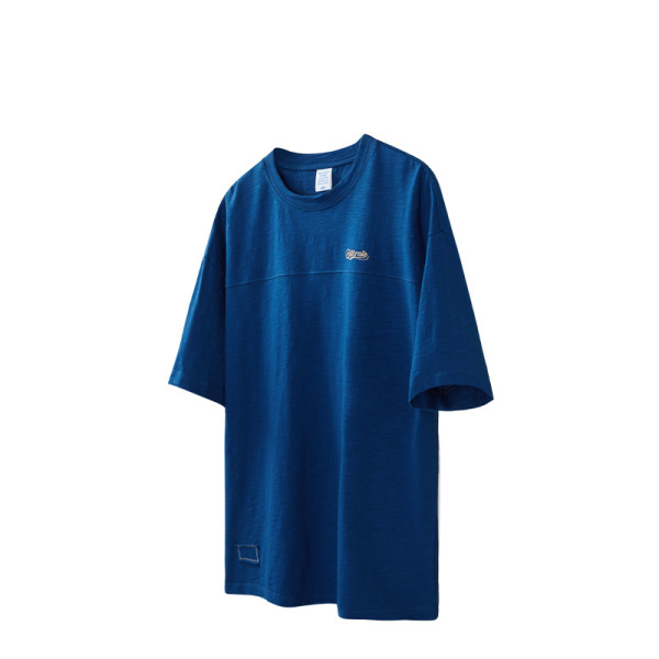 Cropped panel slub cotton T-shirt 2469S23