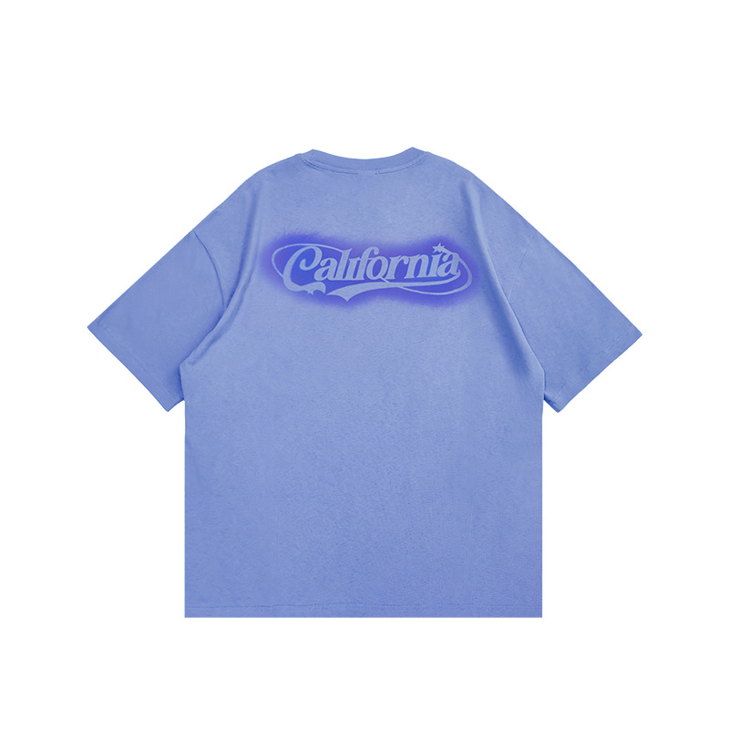 English printing hand-painted T-shirt 2407S23