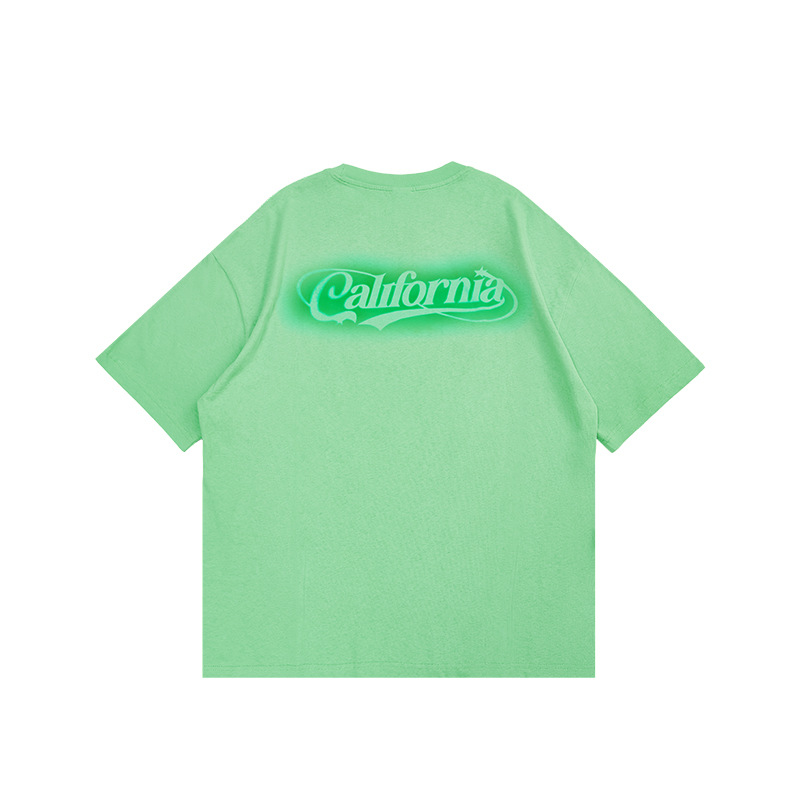 English printing hand-painted T-shirt 2407S23