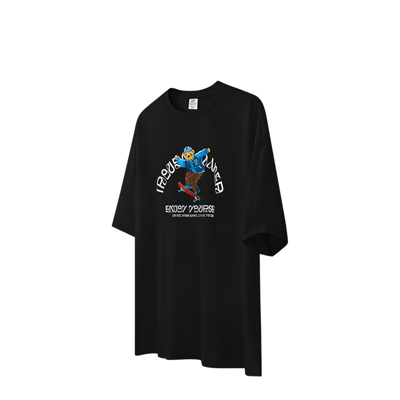Fun Skate Bear Print T-Shirt 2532S23