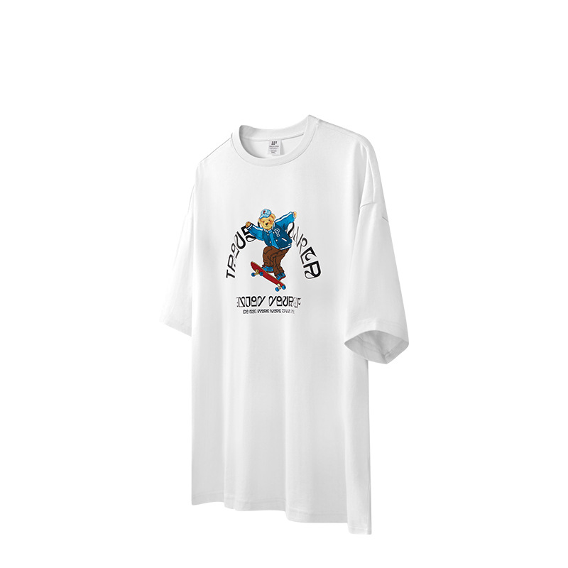 Fun Skate Bear Print T-Shirt 2532S23