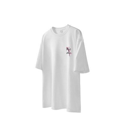 Gradient letter print T-shirt 2529S23