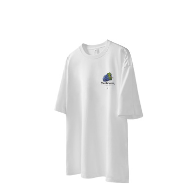 Linen cotton grape print T-shirt 2453S23