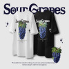 Linen cotton grape print T-shirt 2453S23