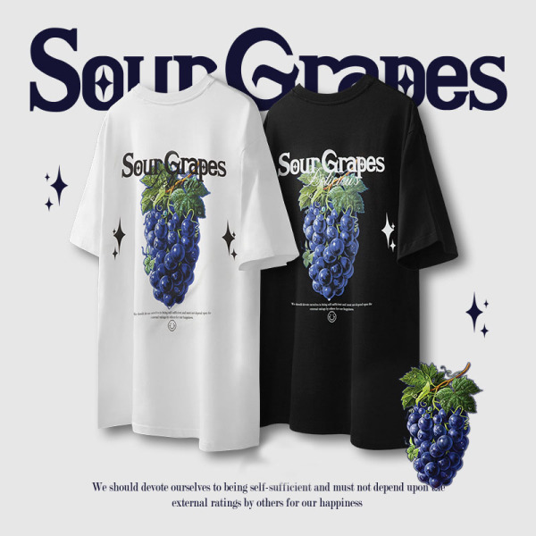 Linen cotton grape print T-shirt 2453S23
