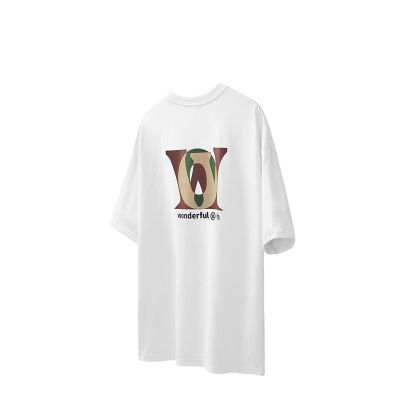 overlapping camouflage lettering T-shirt 2545S23