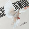 Peace dove lettering T-shirt 2623S23