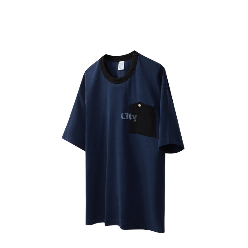 pocket lettering print T-shirt 2435S23