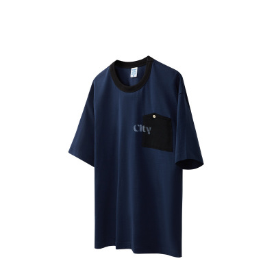 pocket lettering print T-shirt 2435S23