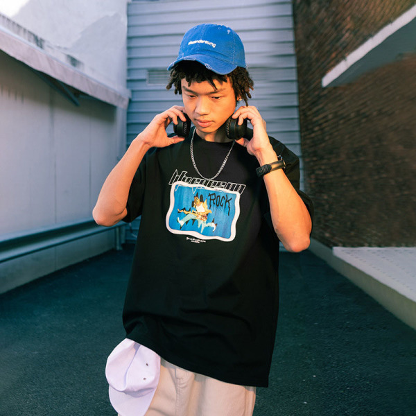 Psychedelic guitarist print T-shirt 2521S23