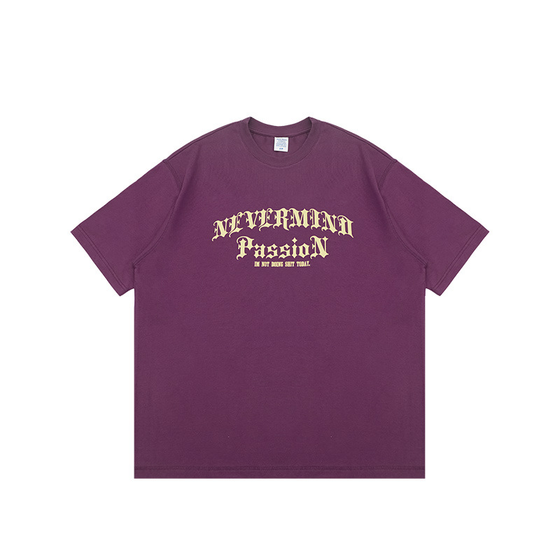 retro contrast print T-shirt 2421S23