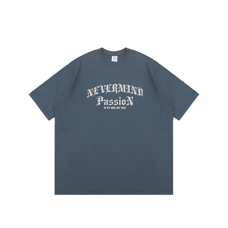 retro contrast print T-shirt 2421S23